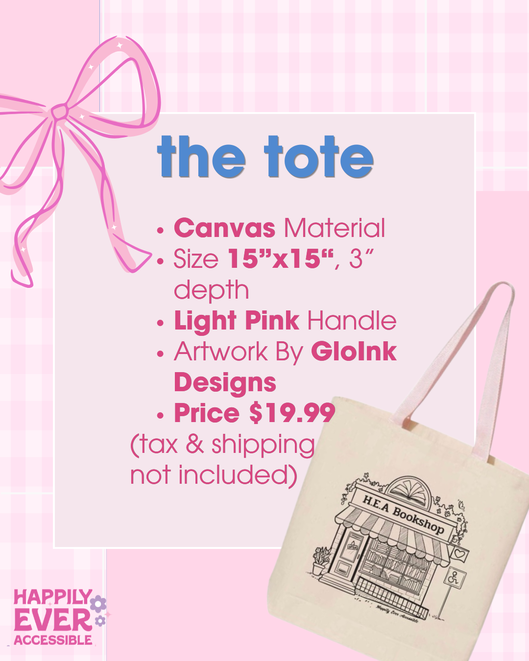 HEA Bookstore Tote Pre-Order