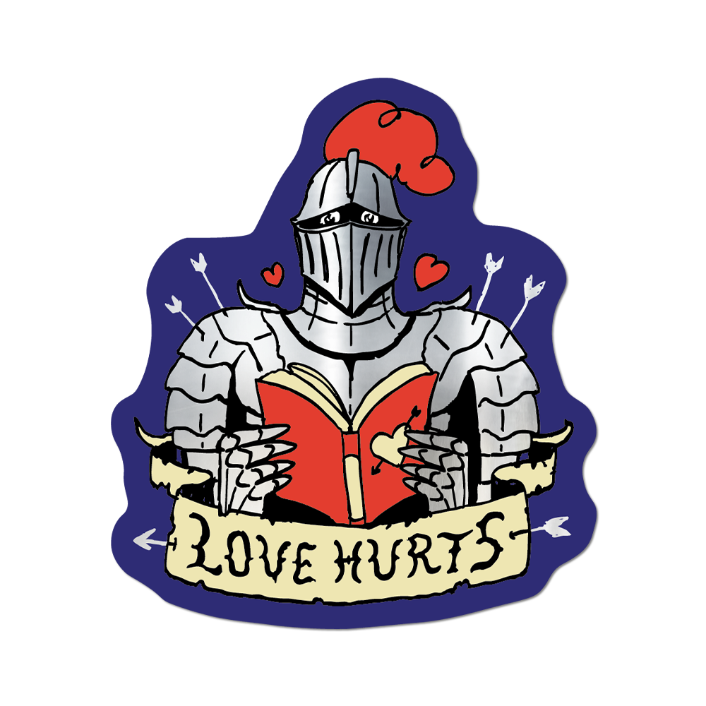 Love Hurts by Apply - Die-Cut Sticker (Valentines)