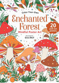 Enchanted Forest: Color-Your-Own Mindful Poster Art cover image