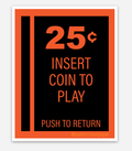 Coin Slot Vinyl Sticker
